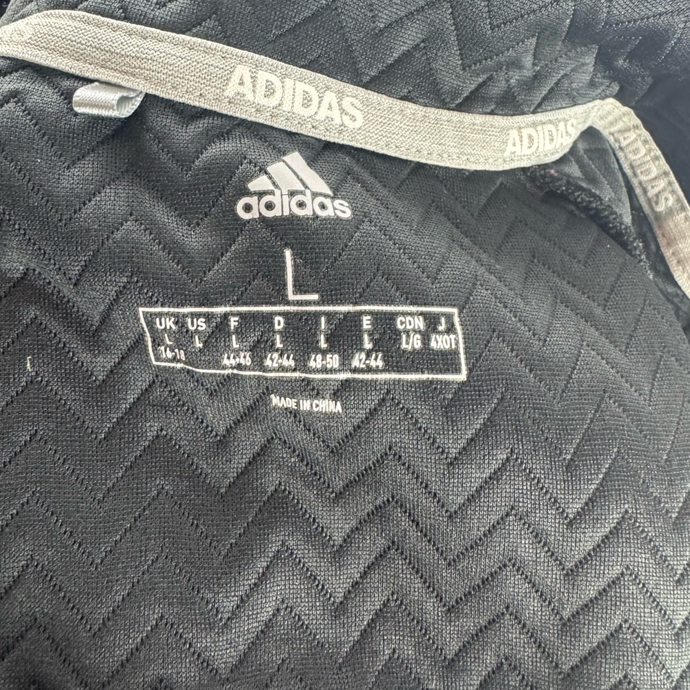 Adidas Black Chevron Pattern Jacket - image 4